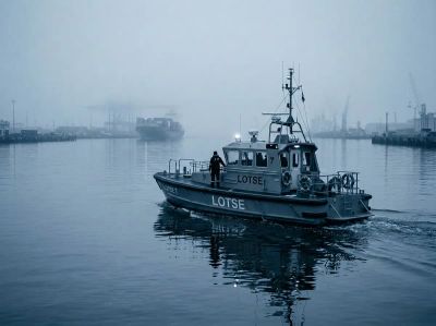 Lotseboot im Hafen